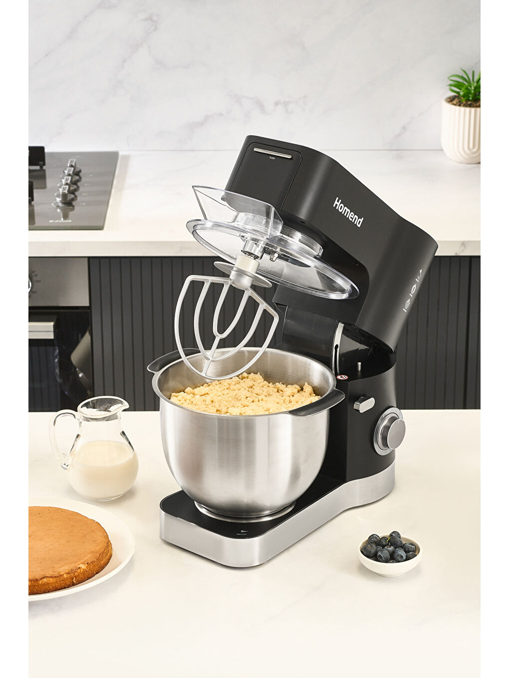 Artfood 3025h Hamur Yoğurma Makinesi Siyah 1200W 5,5L-2