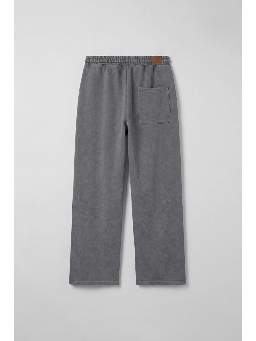 Gri Erkek Baggy Fit Yıkamalı Jogger Pantolon Füme-1