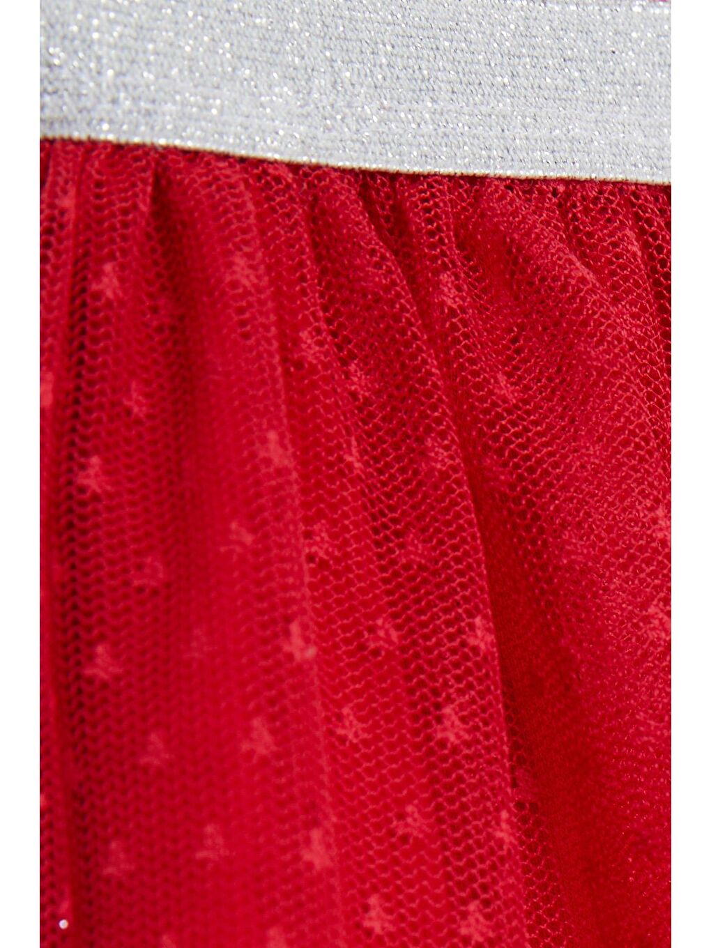 Kız Bebek Etek Tüllü Desenli Beli Lastikli Kırmızı (1 Yaş)-1