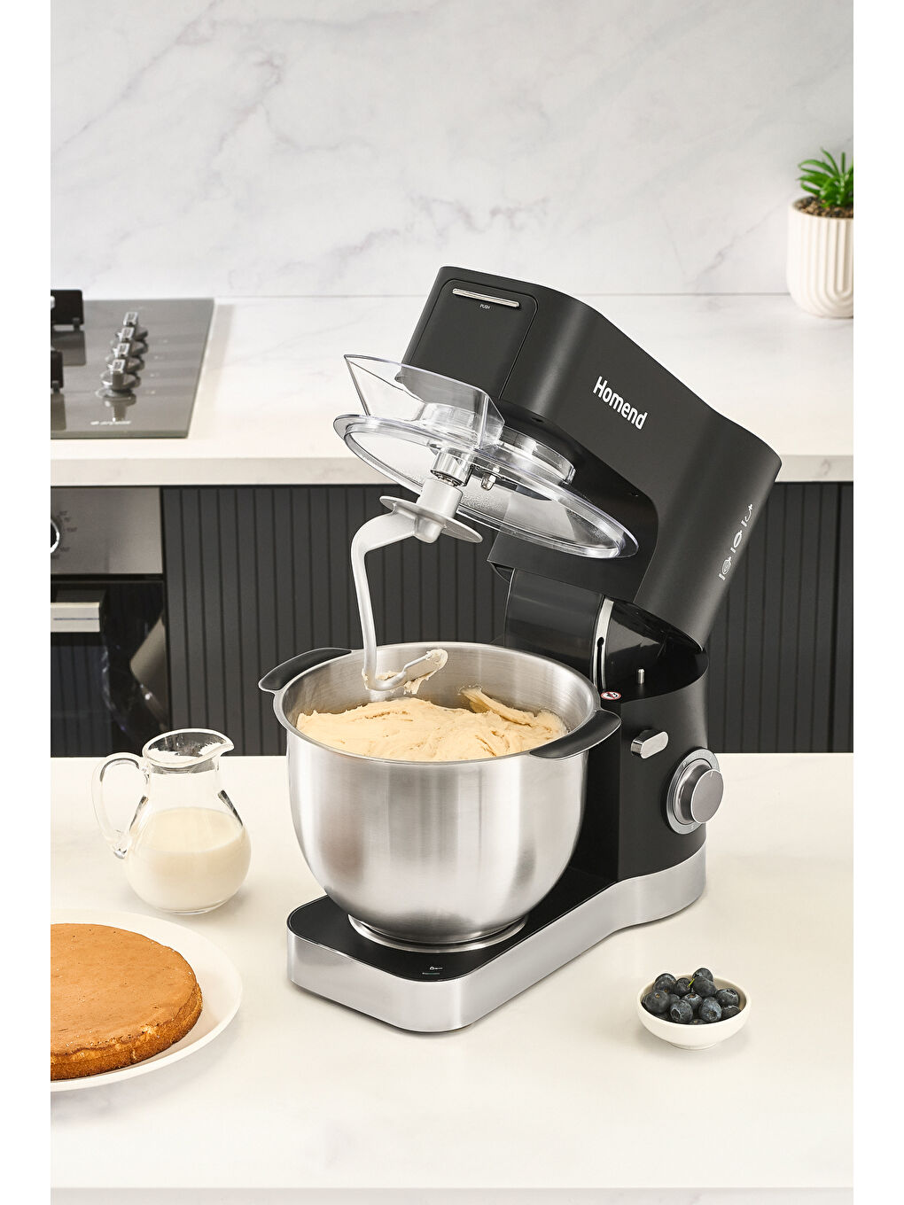 Artfood 3025h Hamur Yoğurma Makinesi Siyah 1200W 5,5L-3
