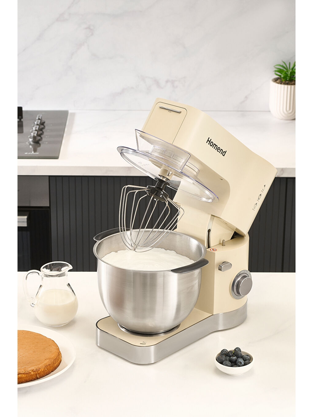 Artfood 3025h Hamur Yoğurma Makinesi Krem 1200W 5,5L-3