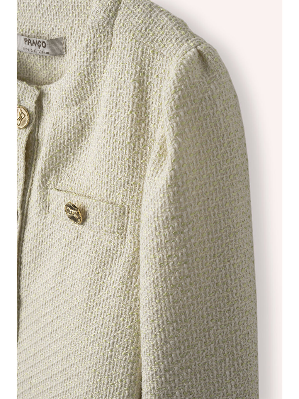 Kız Çocuk Yeşil Tüvit Ceket-1