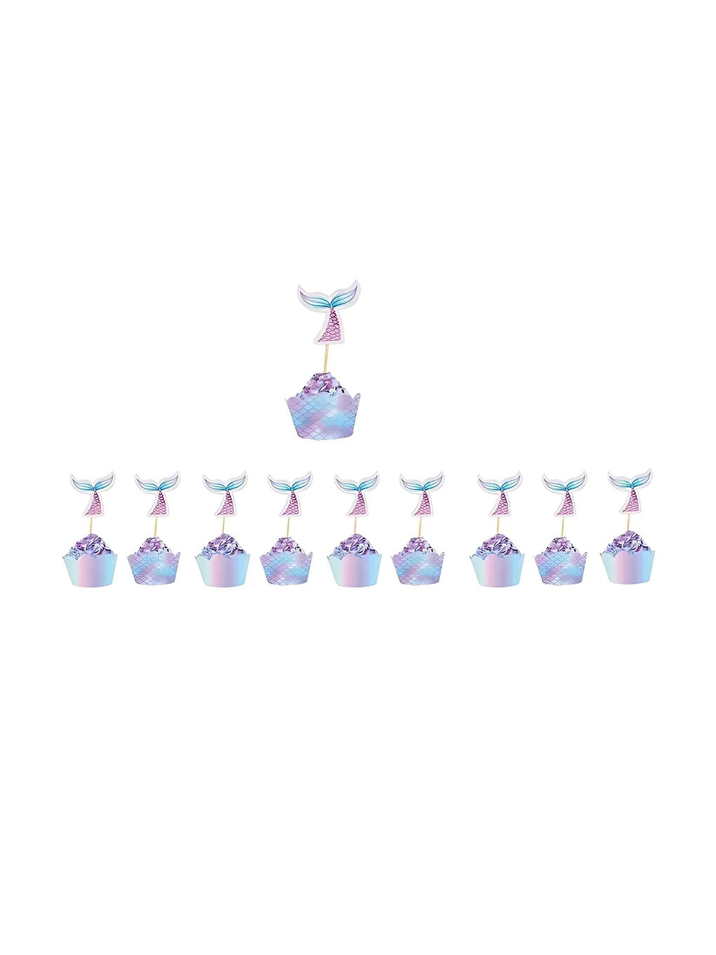 Pembe Deniz Kızı Kuyruğu 10'lu Kürdan Set-2