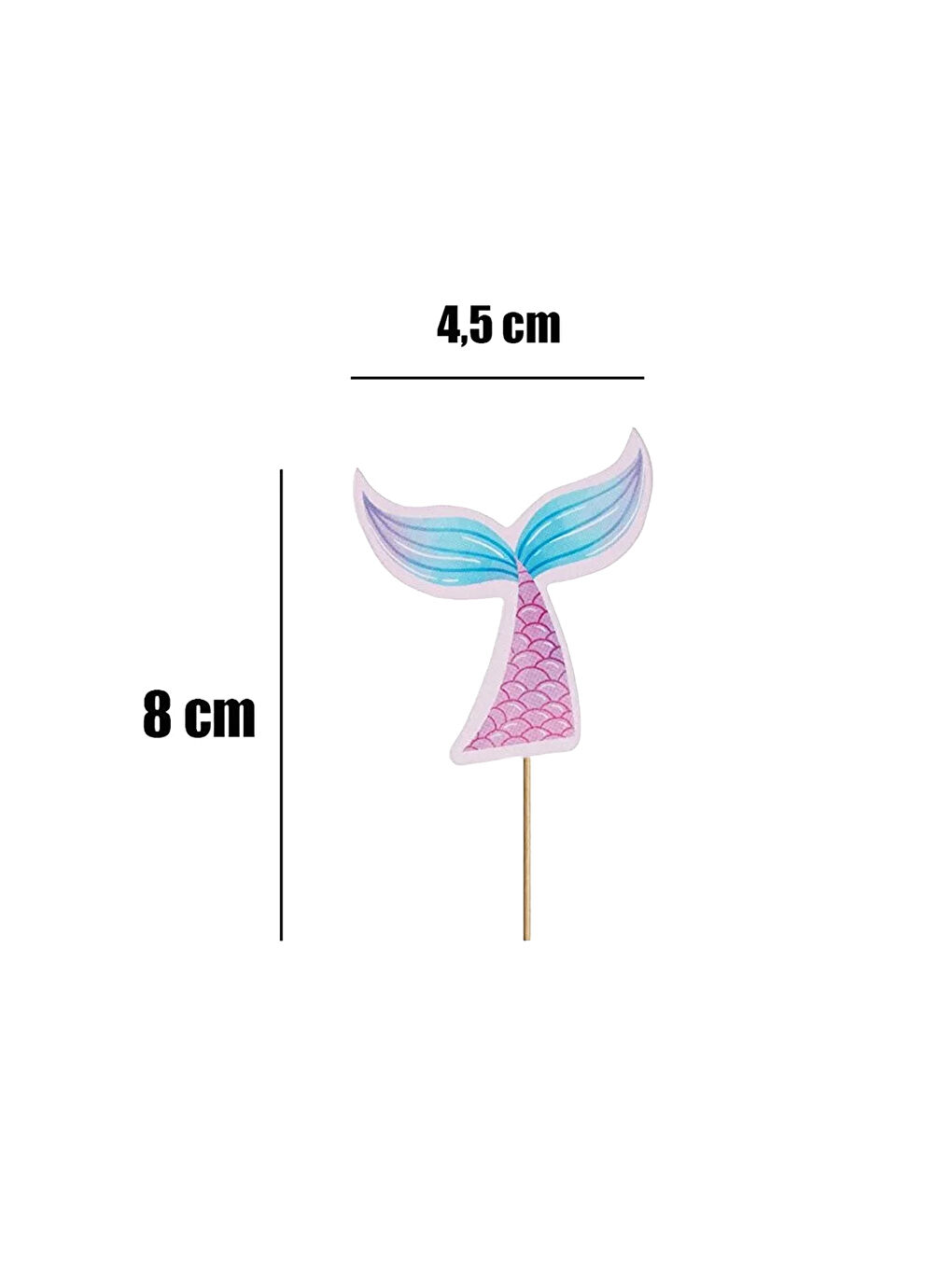 Pembe Deniz Kızı Kuyruğu 10'lu Kürdan Set-3