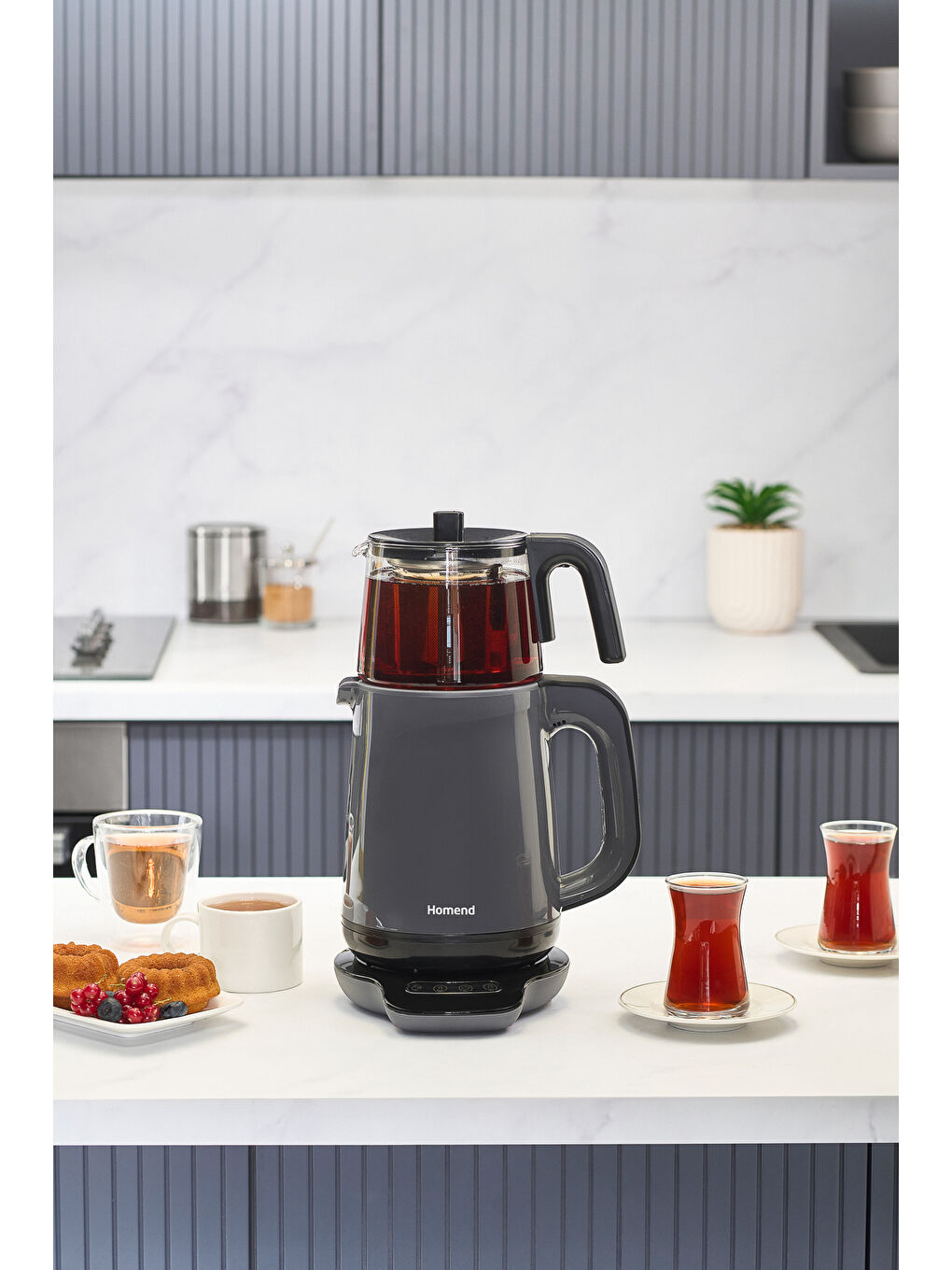 Royaltea 1729H Konuşan Çay Makinesi Antrasit