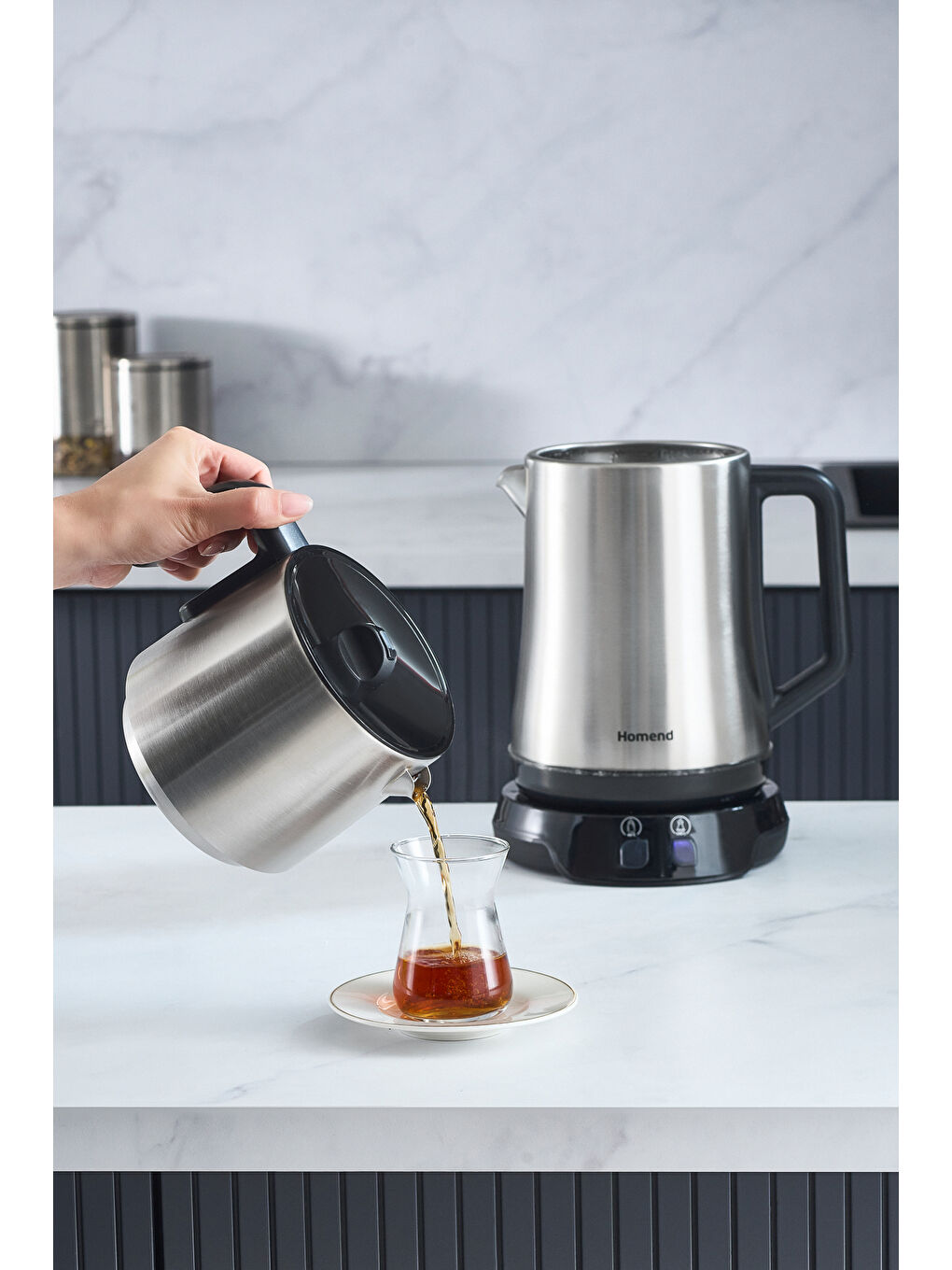 Royaltea Elegant 1775h Konuşan Çay Makinesi Inox Siyah-3