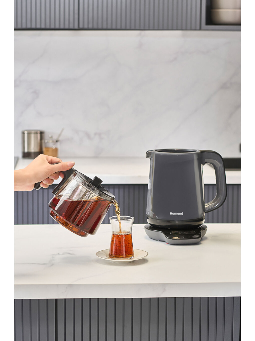 Royaltea 1729H Konuşan Çay Makinesi Antrasit-3