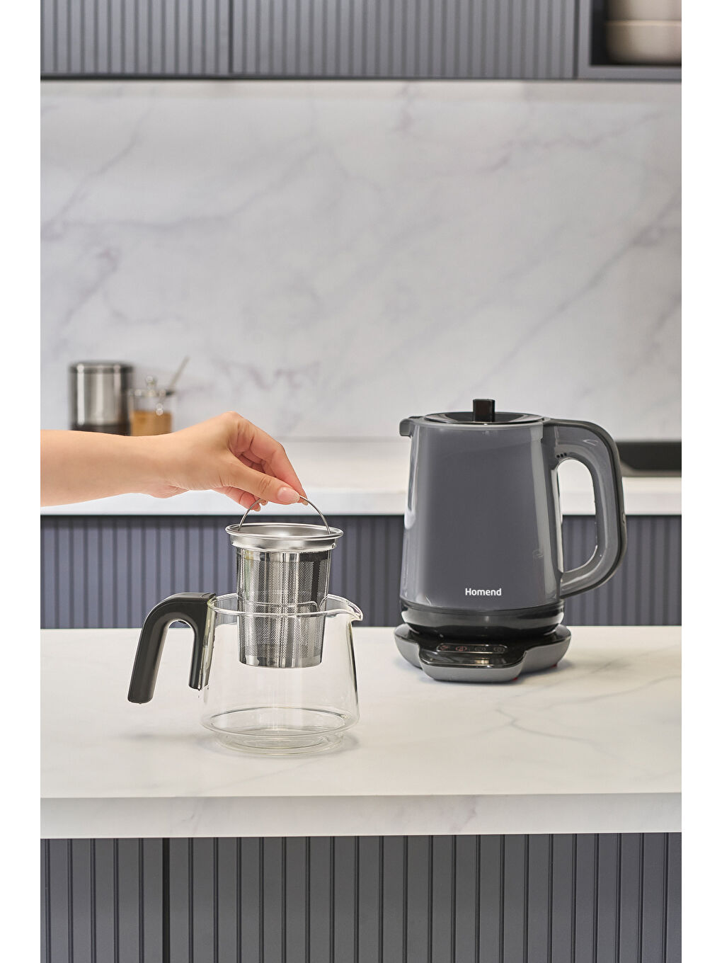 Royaltea 1729H Konuşan Çay Makinesi Antrasit-5