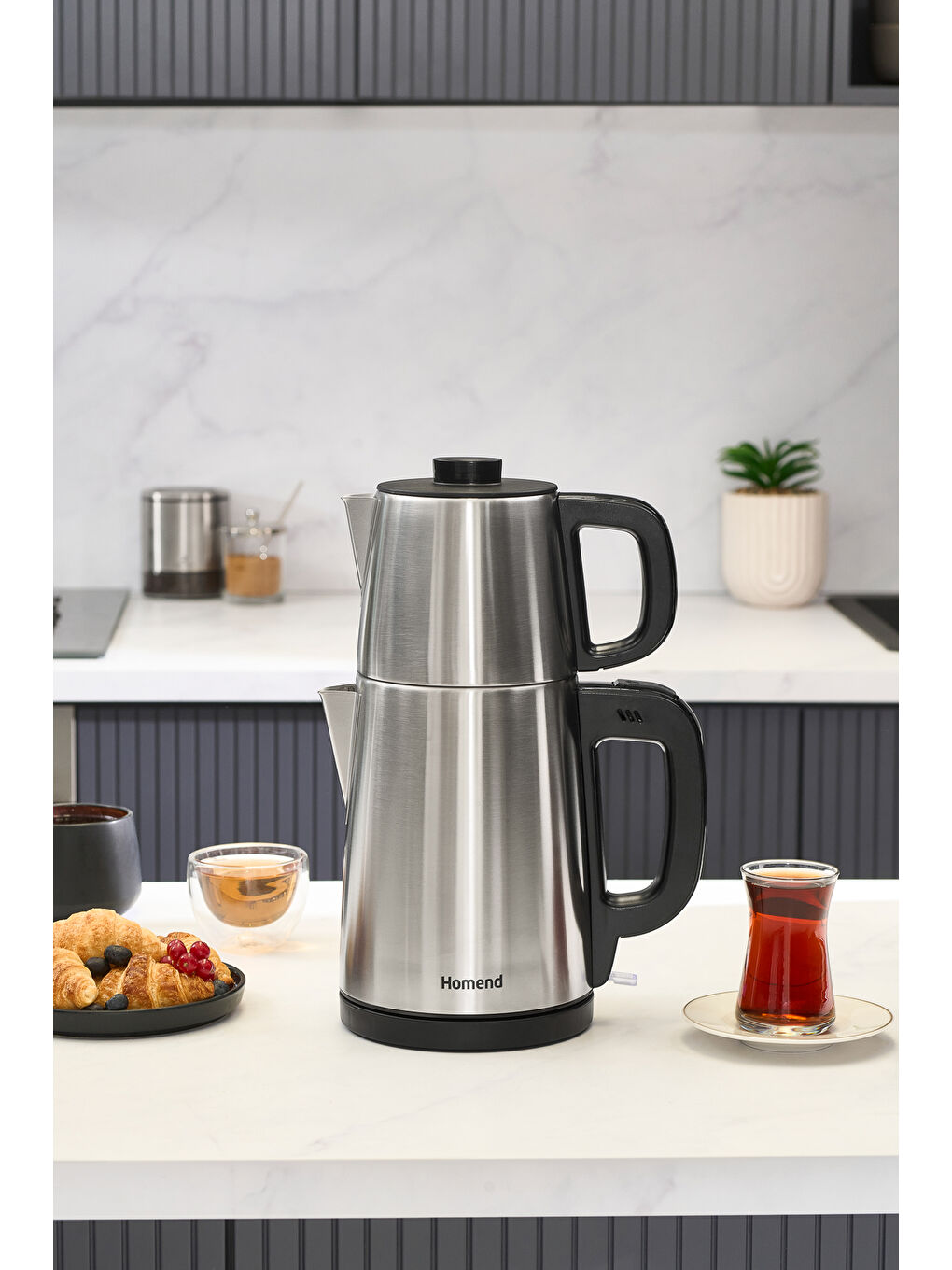 Royaltea 1728H Çelik Çay Makinesi Inox