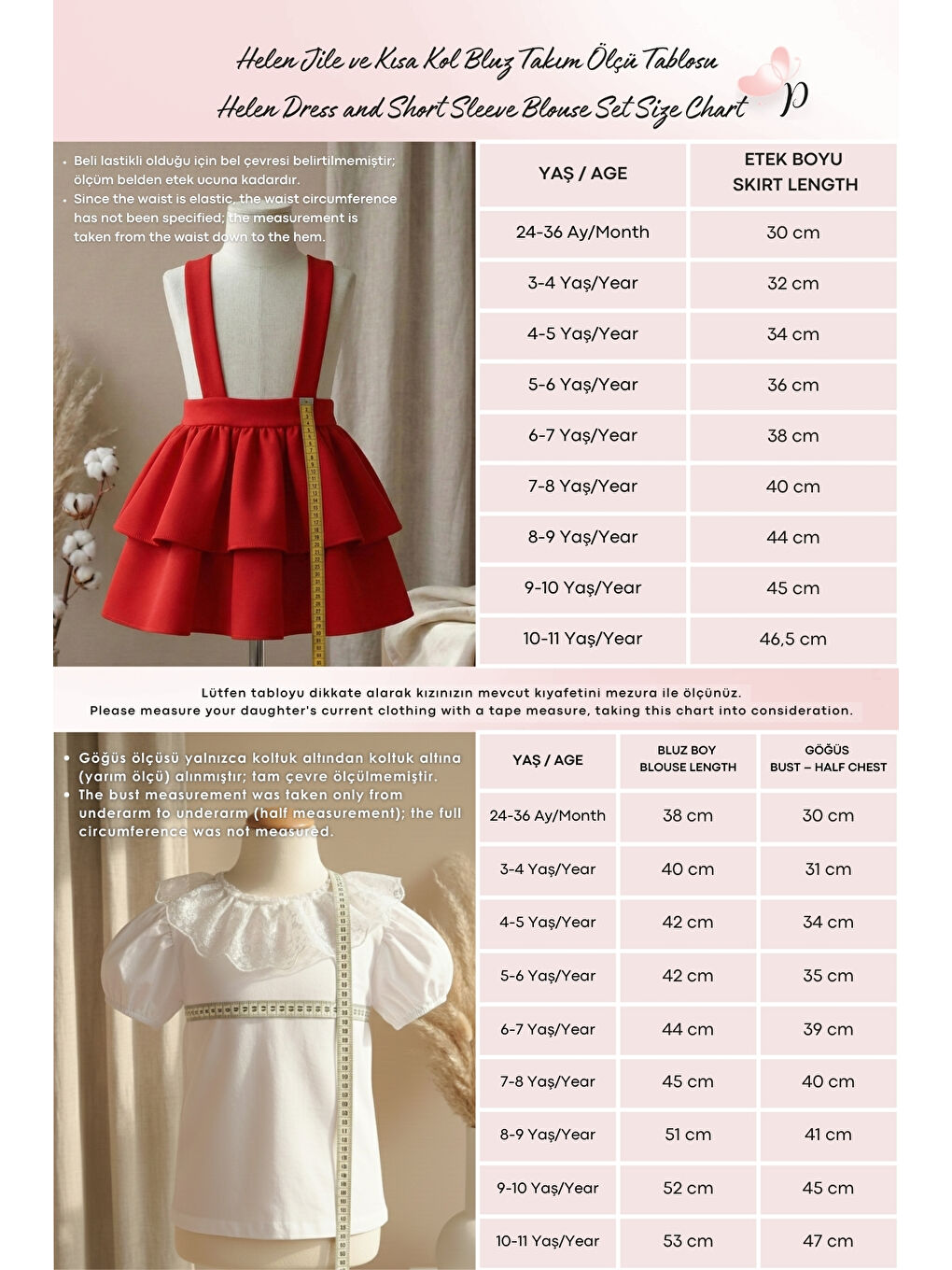 Kırmızı Kız Çocuk Askılı Jile ve Bluz Takım-3