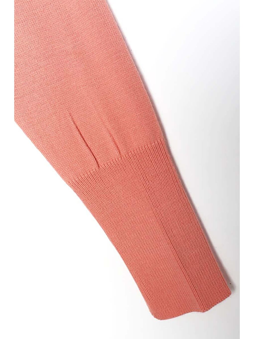 Pembe Somon Balıkçı Yaka Kısa Triko Kazak-5