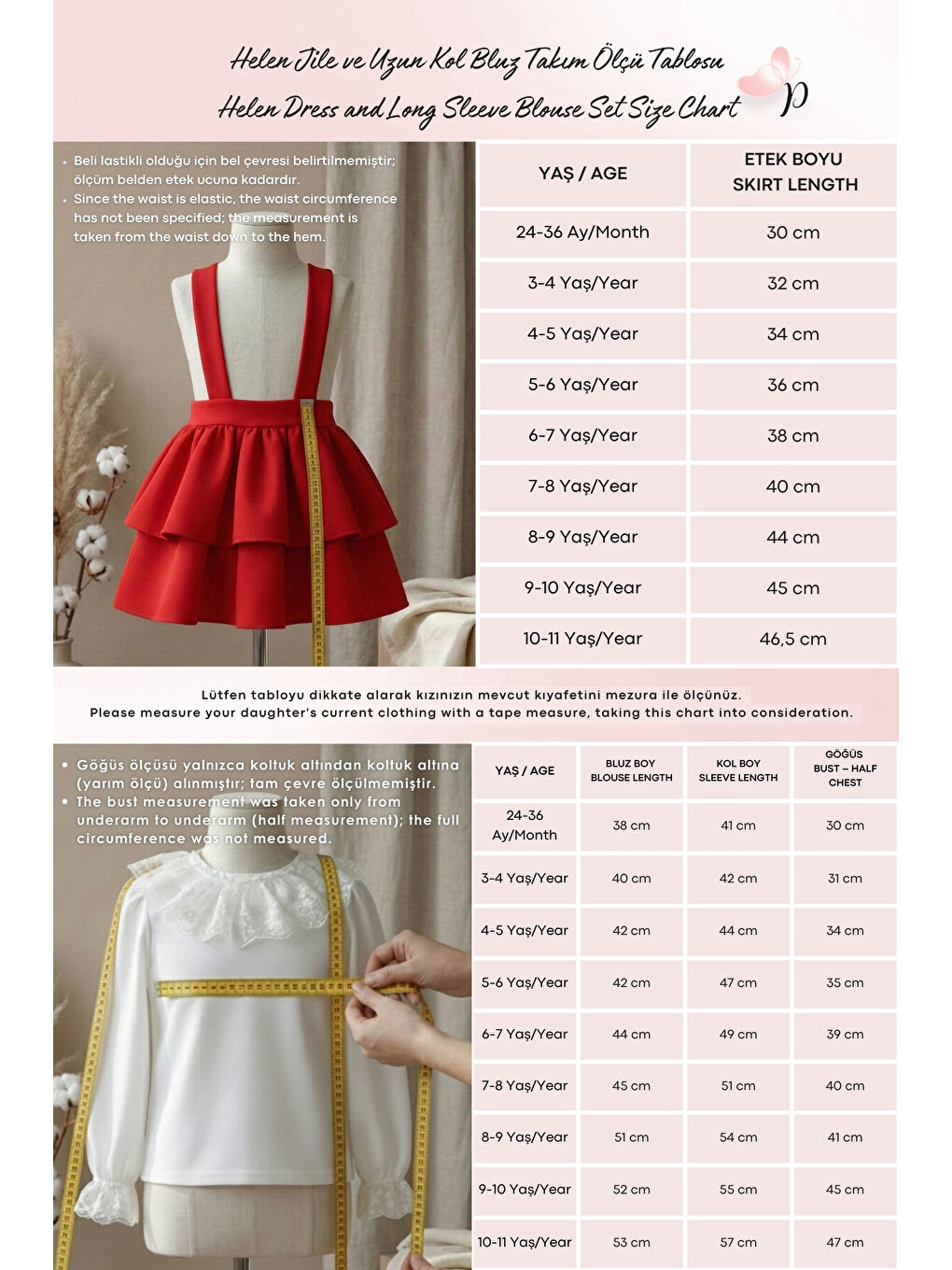 Kırmızı Kız Çocuk Askılı Jile ve Bluz Takım-3