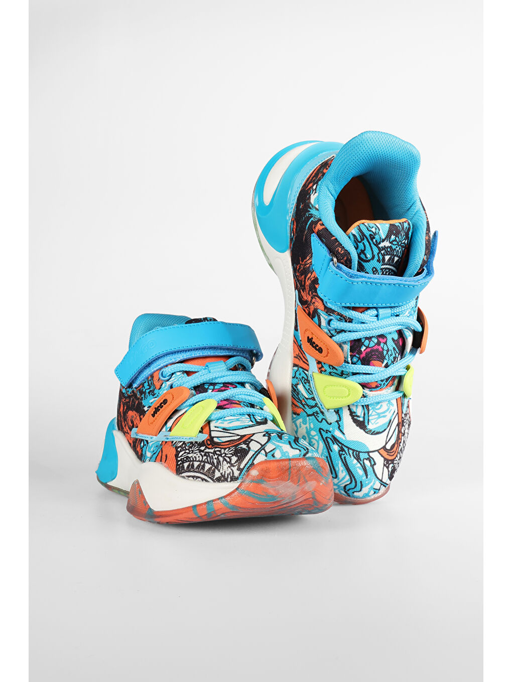 Universe Baskılı Erkek Çocuk Yeşil Sneaker