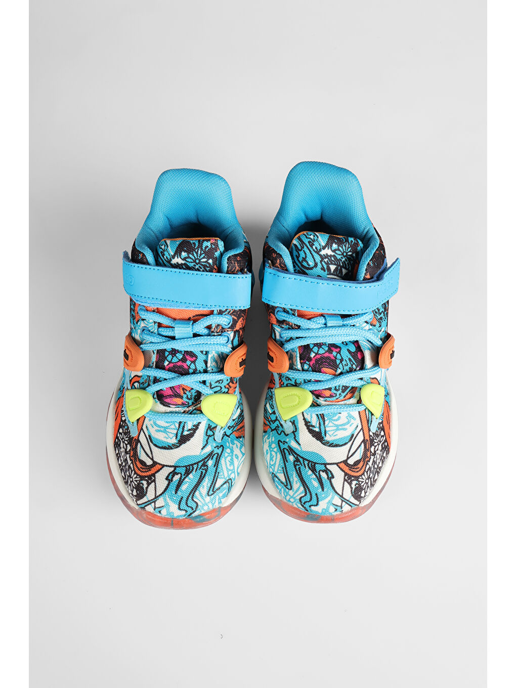 Universe Baskılı Erkek Çocuk Yeşil Sneaker-3