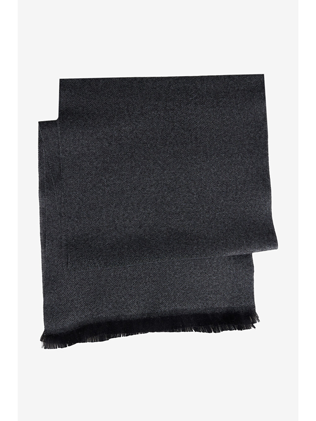 Erkek Gri Desensiz Sıcak Tutan Triko Atkı-1