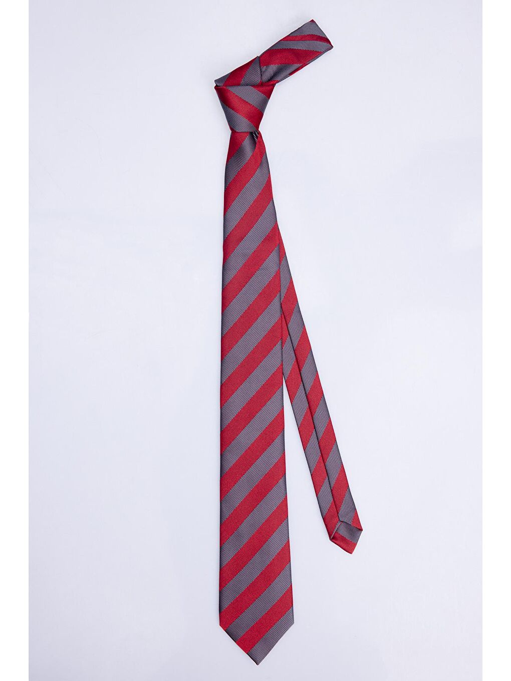 Karışık Klasik Cep Mendilli Desenli Kravat-1