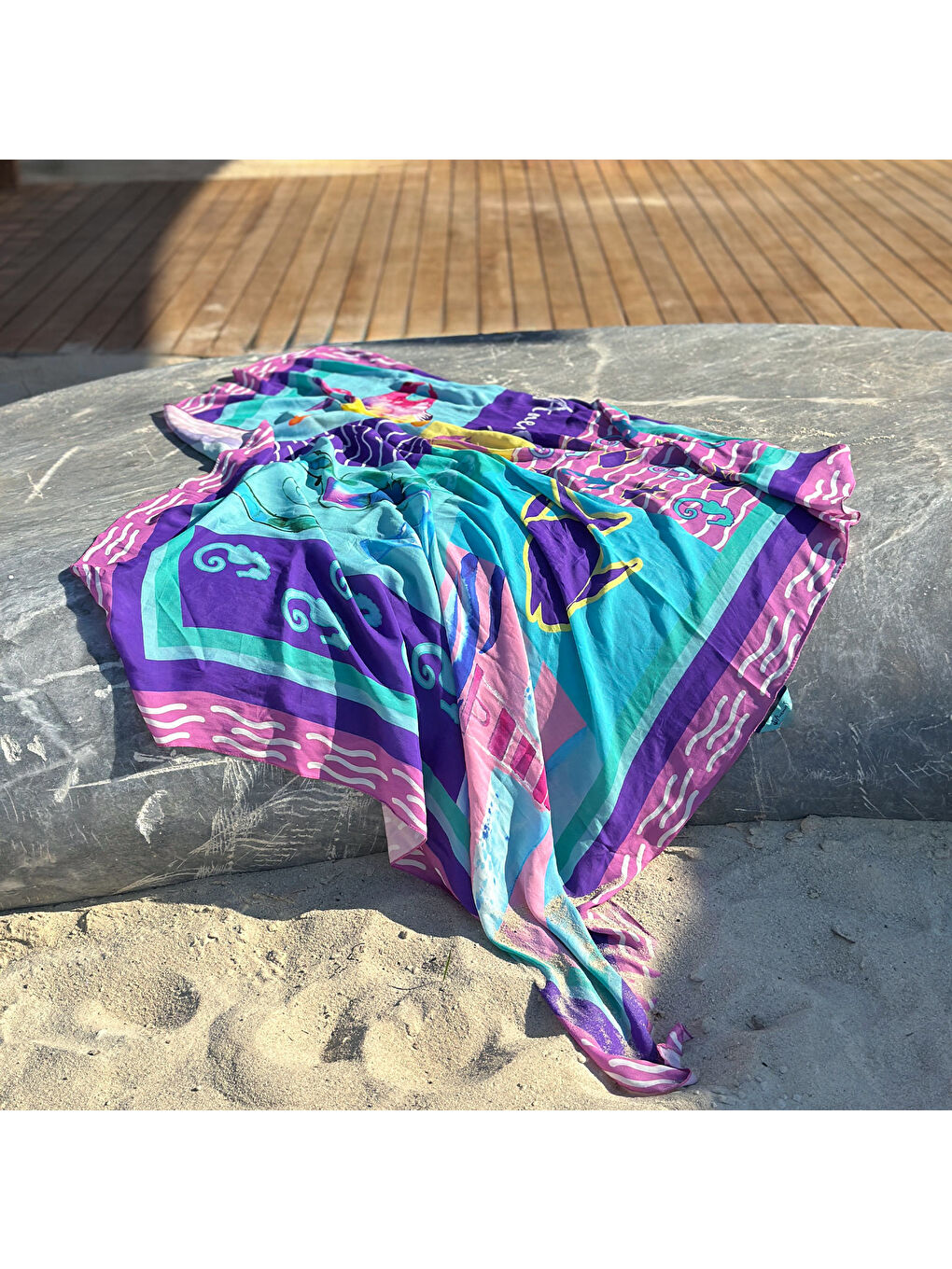 Harmoni Viskon Pareo Pembe 120*140 cm-6