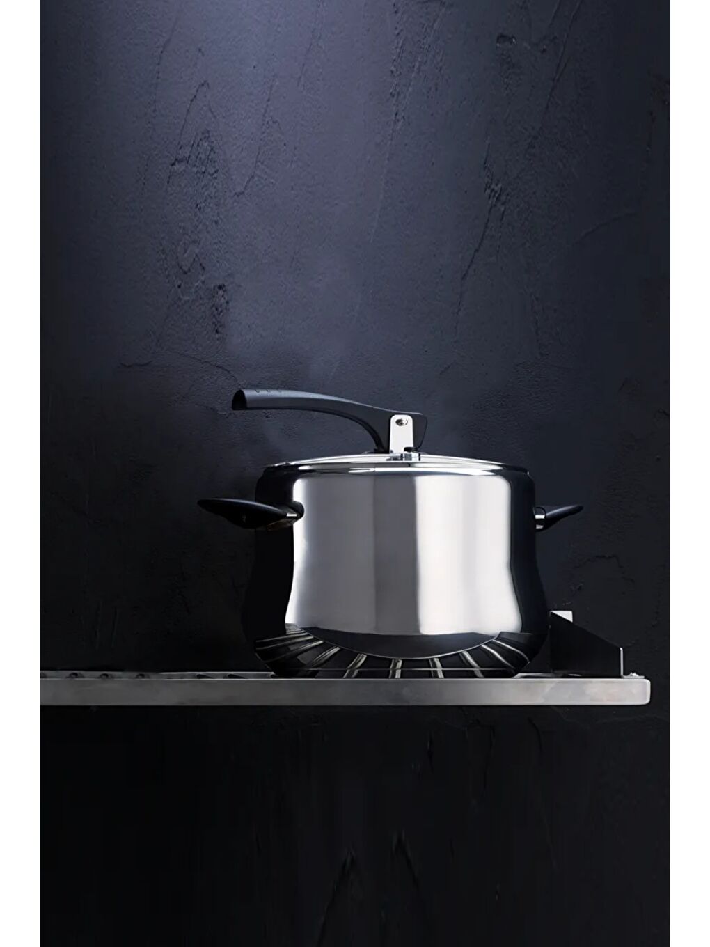 Siyah Burcu Paslanmaz Çelik Düdüklü Tencere 4 Lt-2