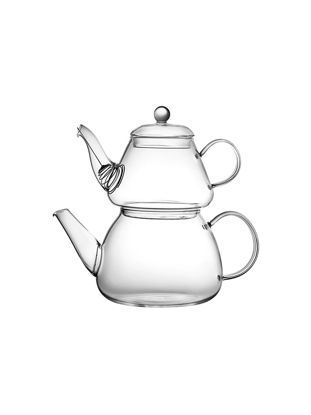 Renksiz Lia Borosilikat Mini Çaydanlık Takımı 0.76 - 1.3 Lt-2