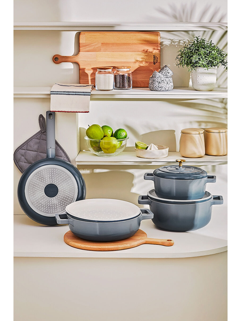 Mavi Blue Royal 7 Parça Tencere Seti-2