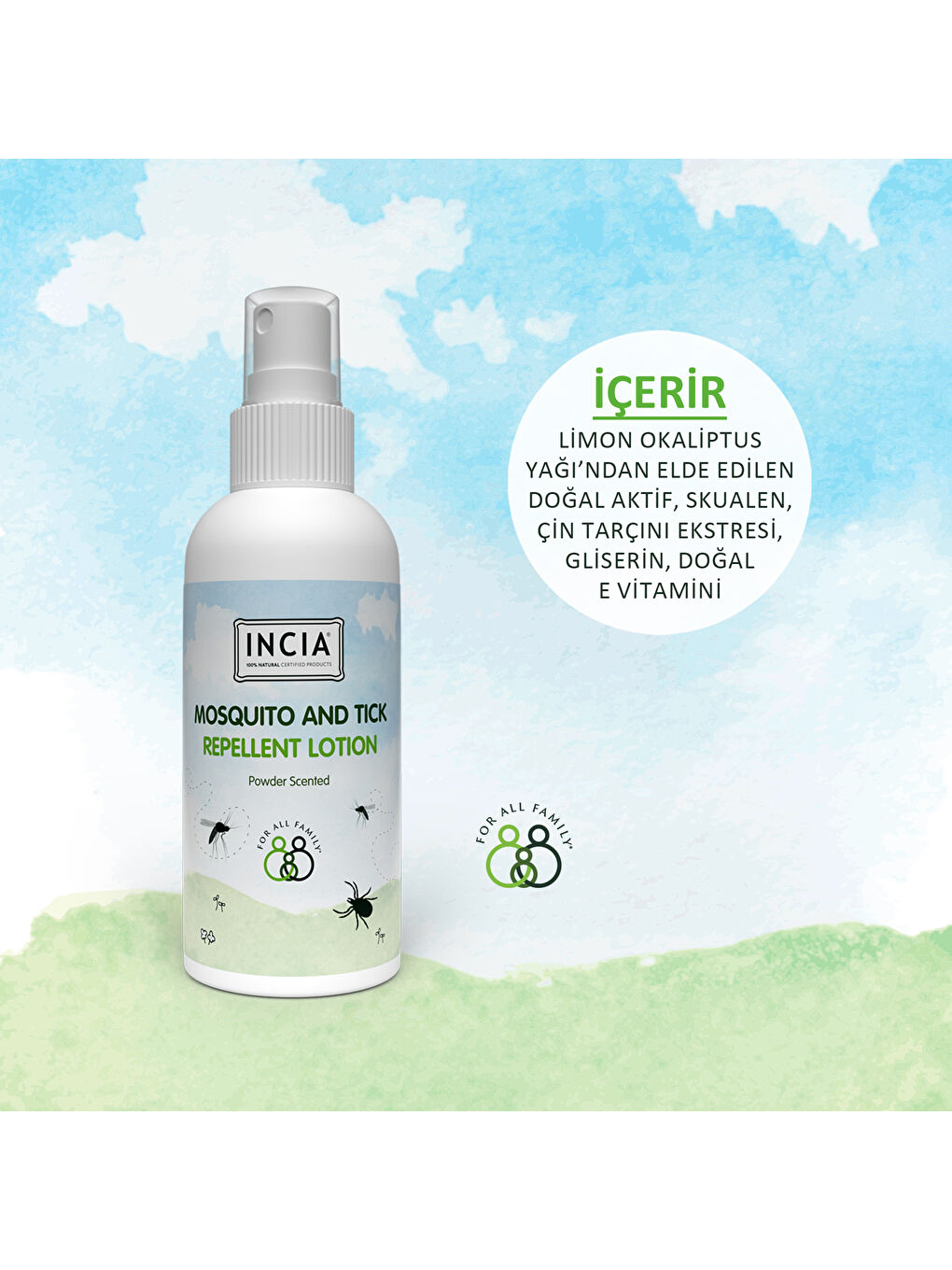 Sivrisinek ve Kene Kovucu Sprey Losyon Tüm Vücut İçin 100ml-3
