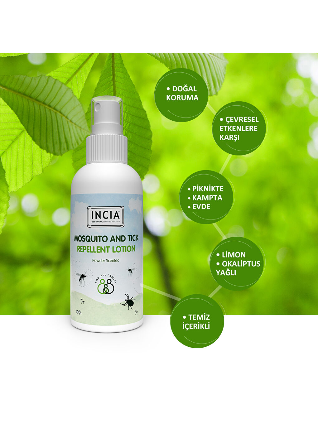 Sivrisinek ve Kene Kovucu Sprey Losyon Tüm Vücut İçin 100ml-5