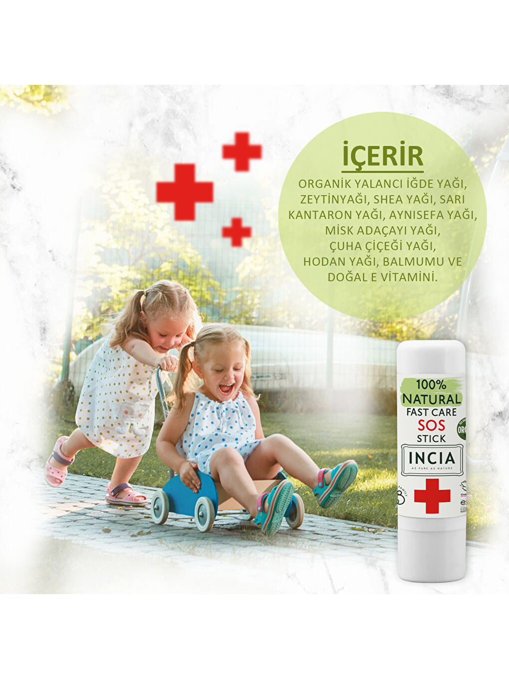 %100 Doğal Sos Stick Anlık Yatıştırıcı Organik Yalancı İğde Hızlı Koruma Bitkisel 6 G-3