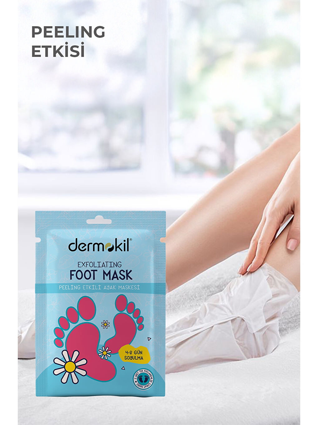 DERMOKIL Peeling Etkili ( Soyulabilir ) Ayak Maskesi 30 ml - 1