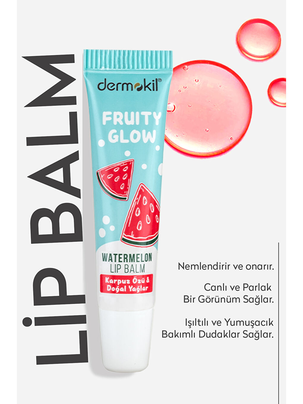 Karpuz Özü ve Doğal Yağlar Lip Balm 15 ml-3