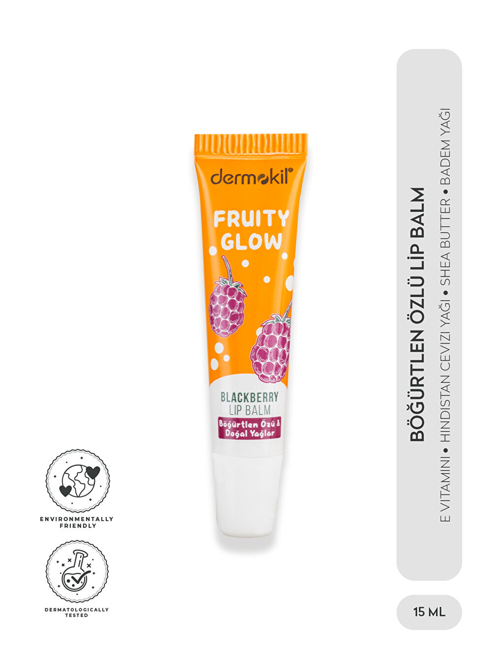 Böğürtlen Özü ve Doğal Yağlar Lip Balm 15 ml