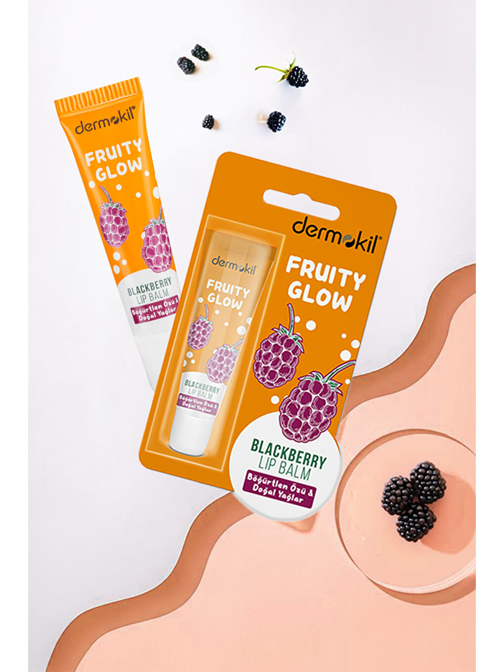 Böğürtlen Özü ve Doğal Yağlar Lip Balm 15 ml-2