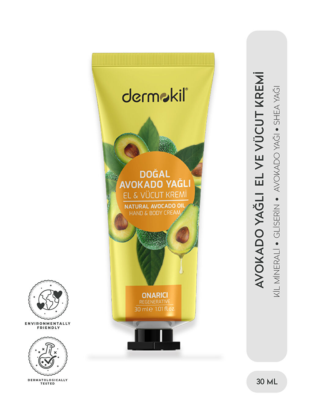 Avokado Yağlı El ve Vücut Kremi 30 ml