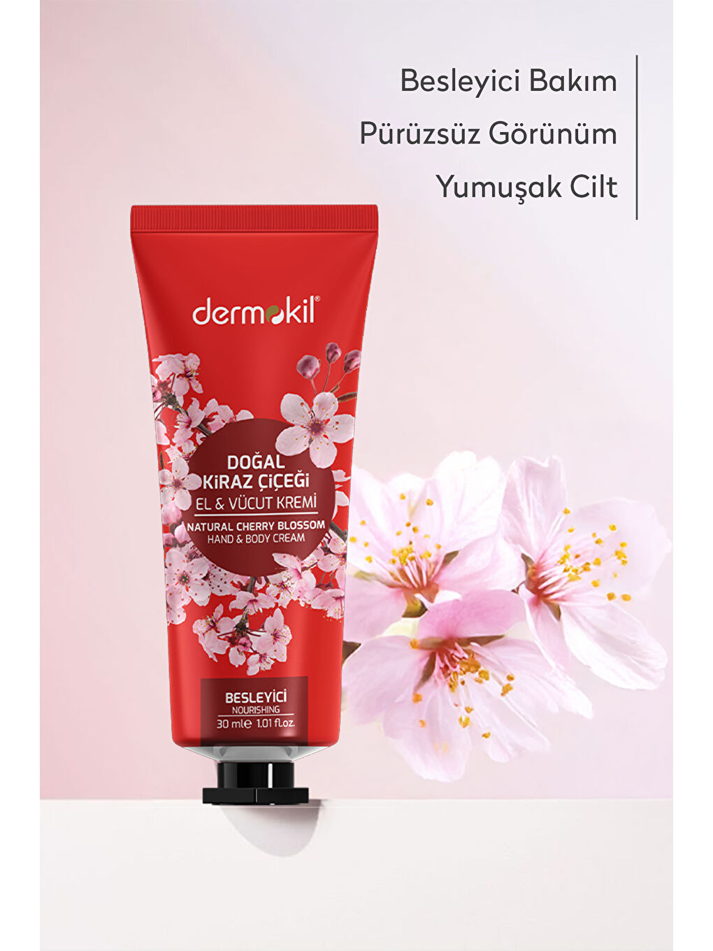 DERMOKIL Kiraz Çiçeği El ve Vücut Kremi 30 ml - 1
