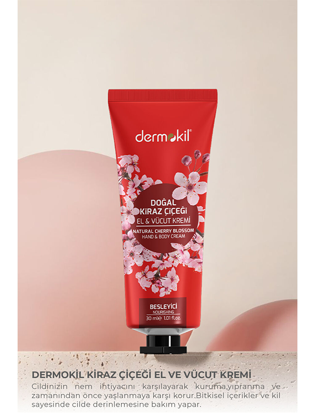 DERMOKIL Kiraz Çiçeği El ve Vücut Kremi 30 ml - 2
