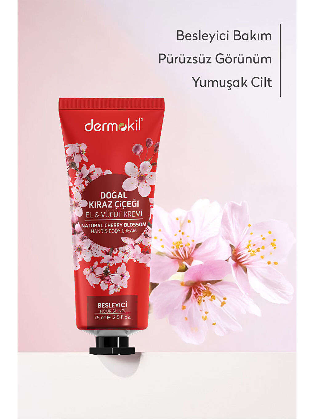 Kiraz Çiçeği El ve Vücut Kremi 75 ml-1