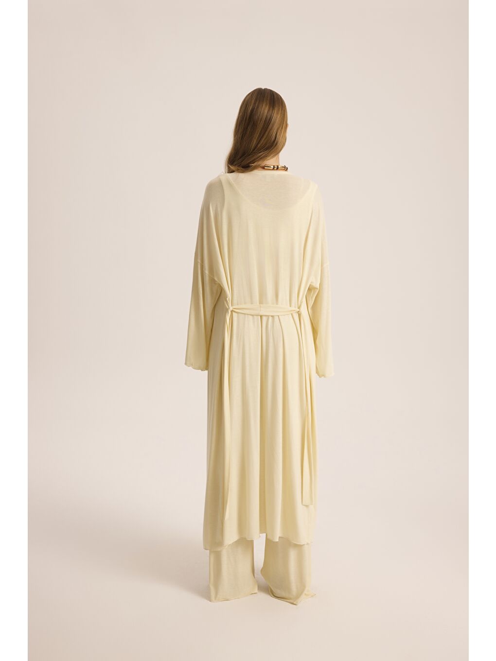 Raina Sarı Kimono Basic Üçlü Takım-4