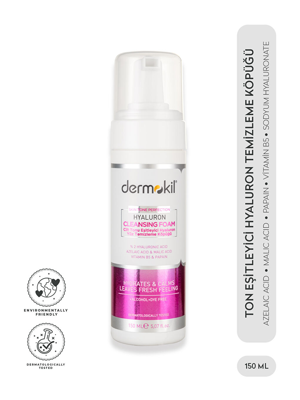 Cilt Tonu Eşitleyici Hyaluron Yüz Temizleme Köpüğü 150 ml