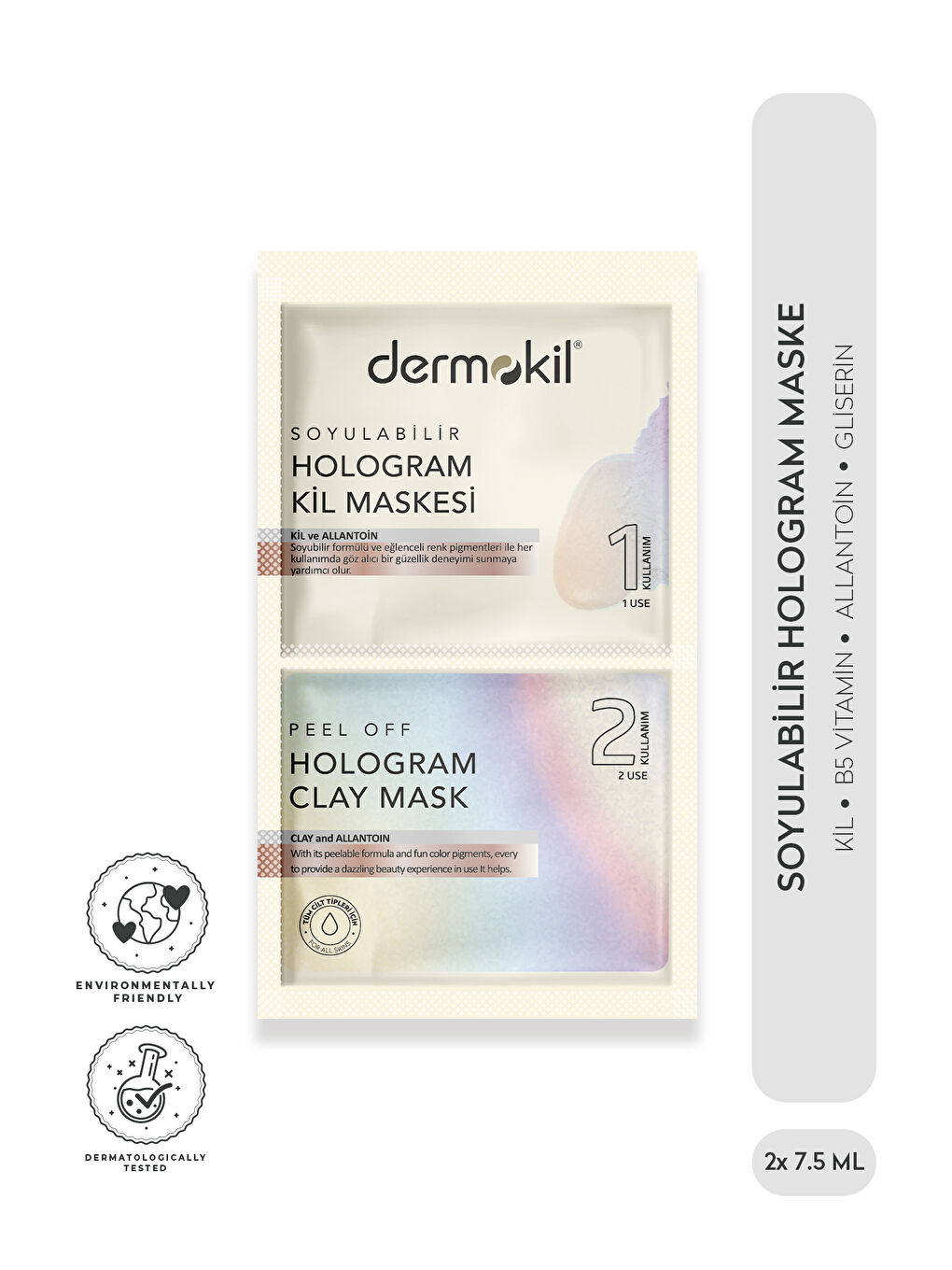 Soyulabilir Hologram Maske 2* 7.5 ml