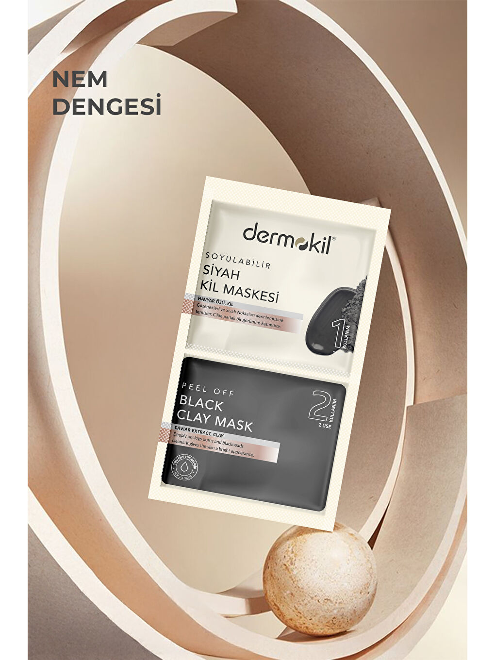 DERMOKIL Soyulabilir Siyah Maske 2* 7.5 ml - 1