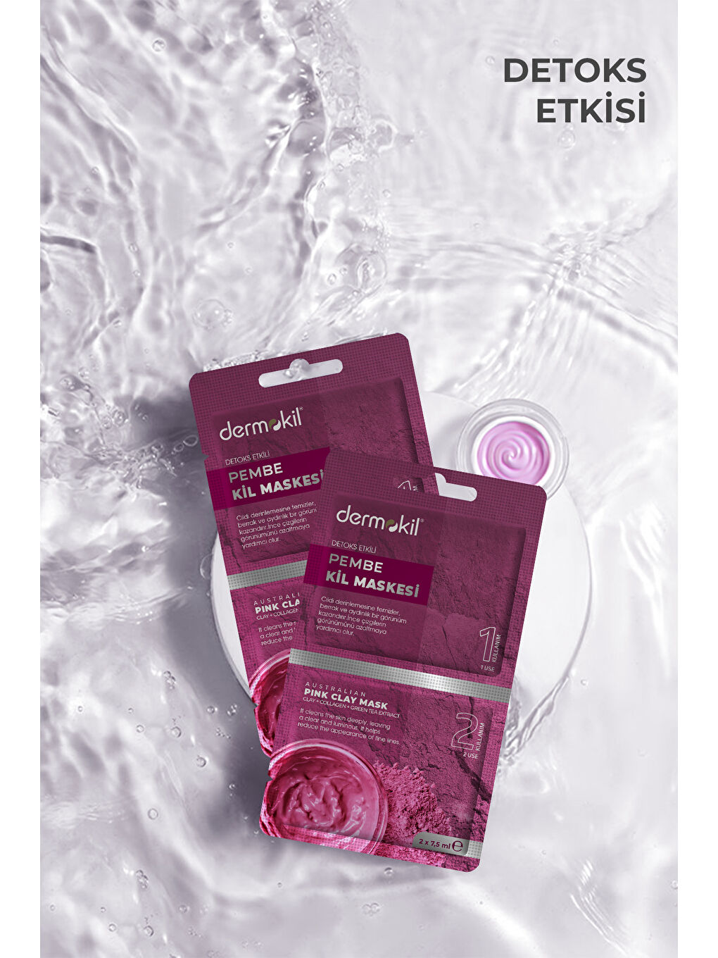 Detoks Etkili Pembe Kil Maske 15 ml-1