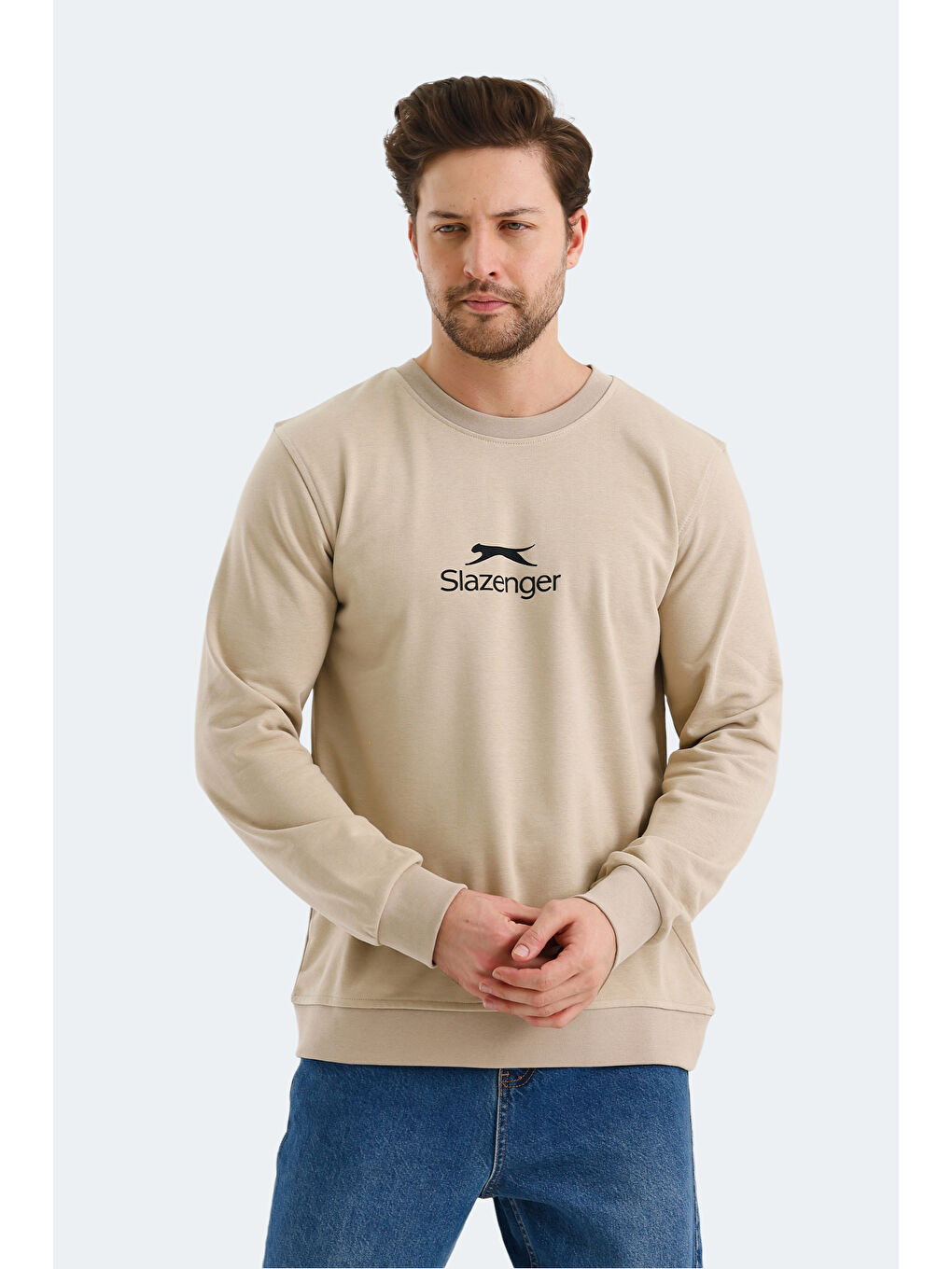 ORTWIN Erkek Sweatshirt Bej-5