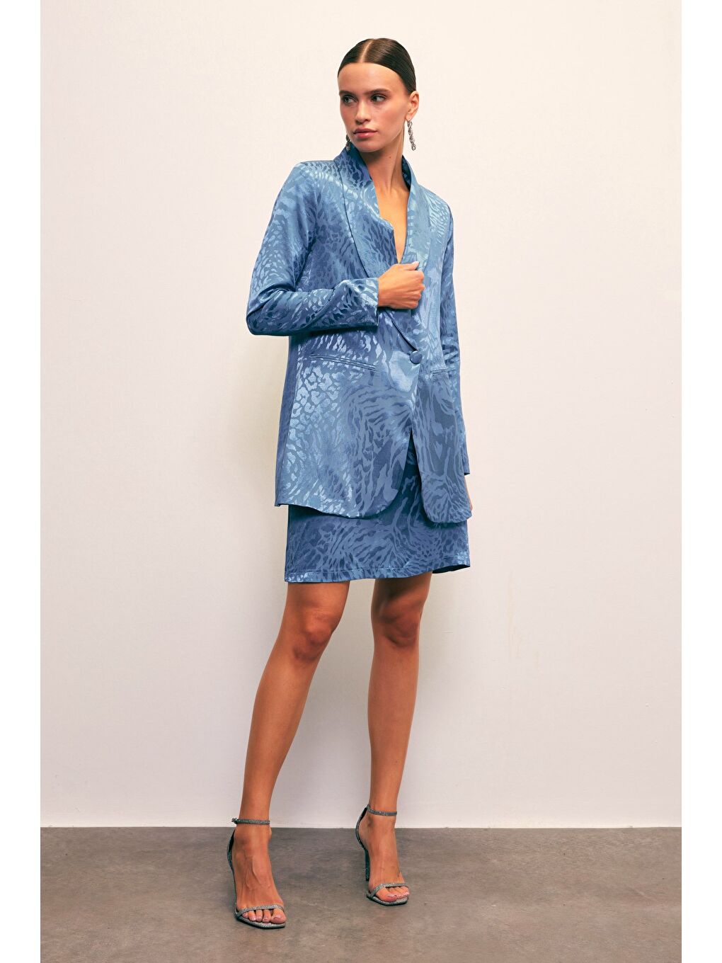 Jakarlı Çan Etek - İndigo-1