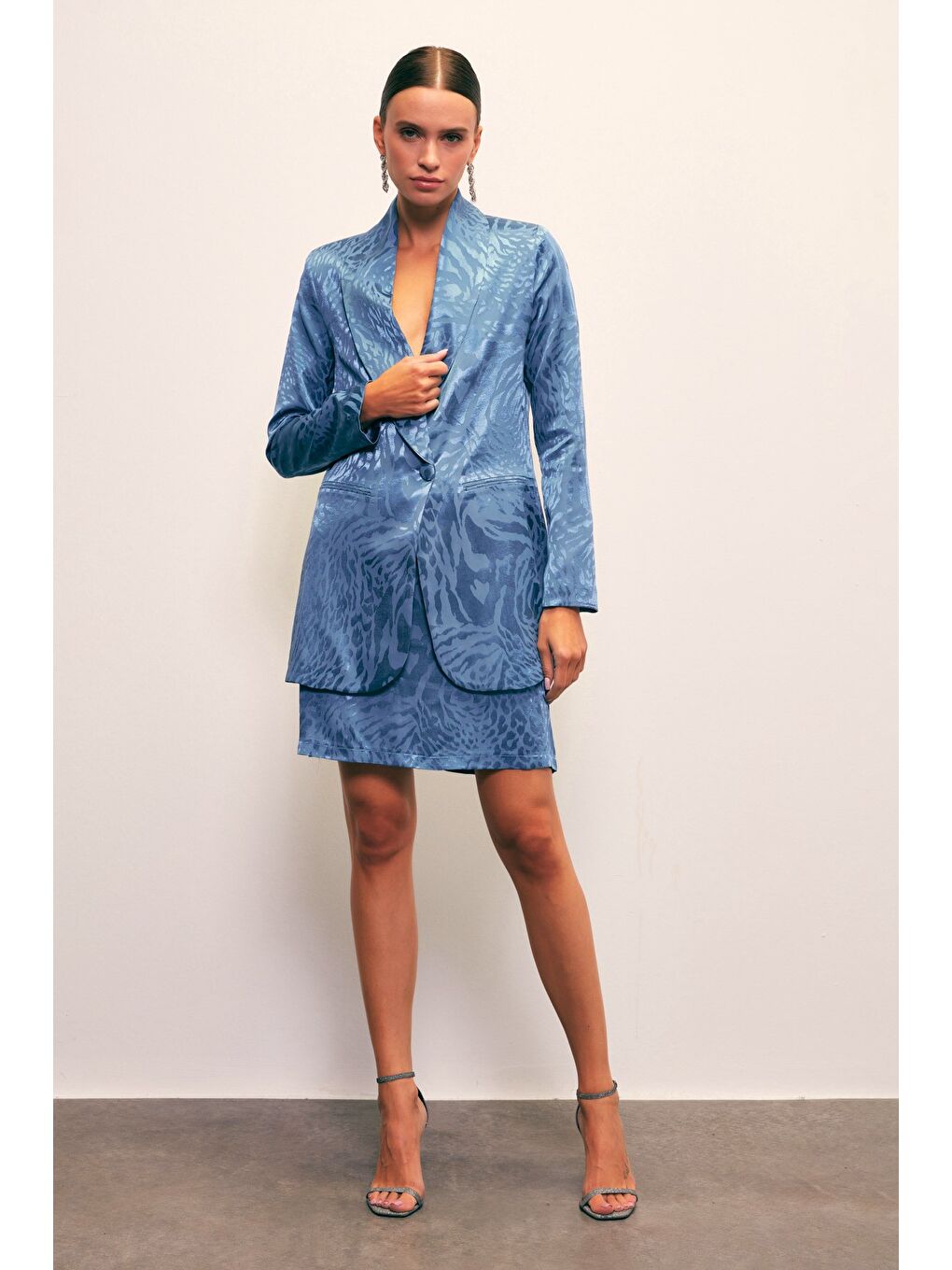 Jakarlı Çan Etek - İndigo-2