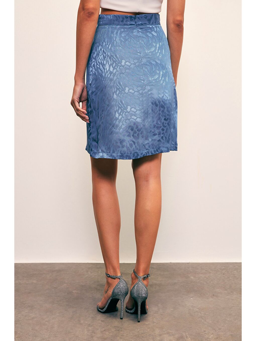 Jakarlı Çan Etek - İndigo-5