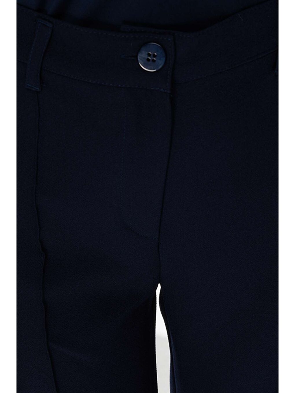 Dikiş Detaylı Lacivert Palazzo Pantolon-2