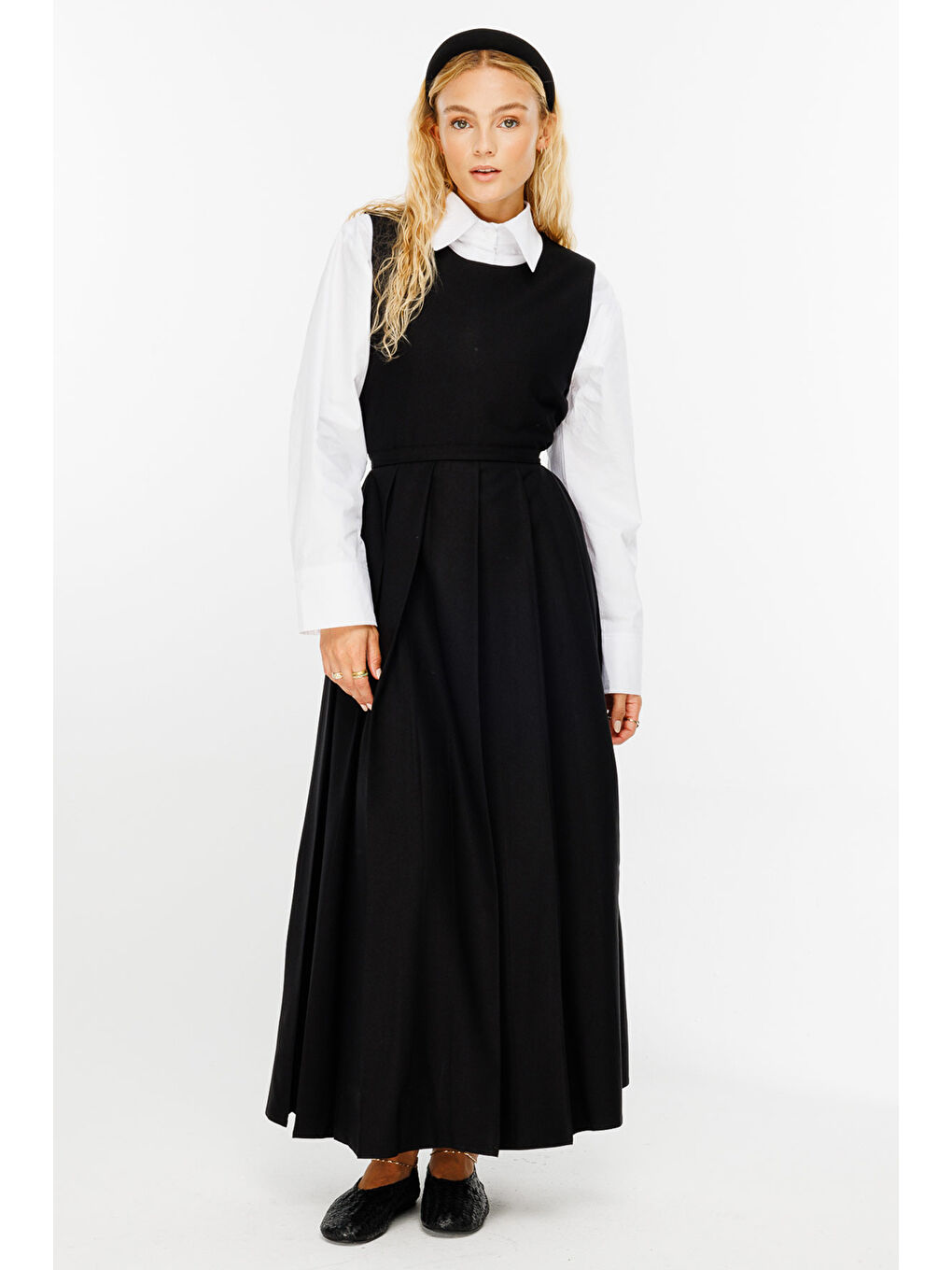 Premıum Pileli Siyah Jile-2