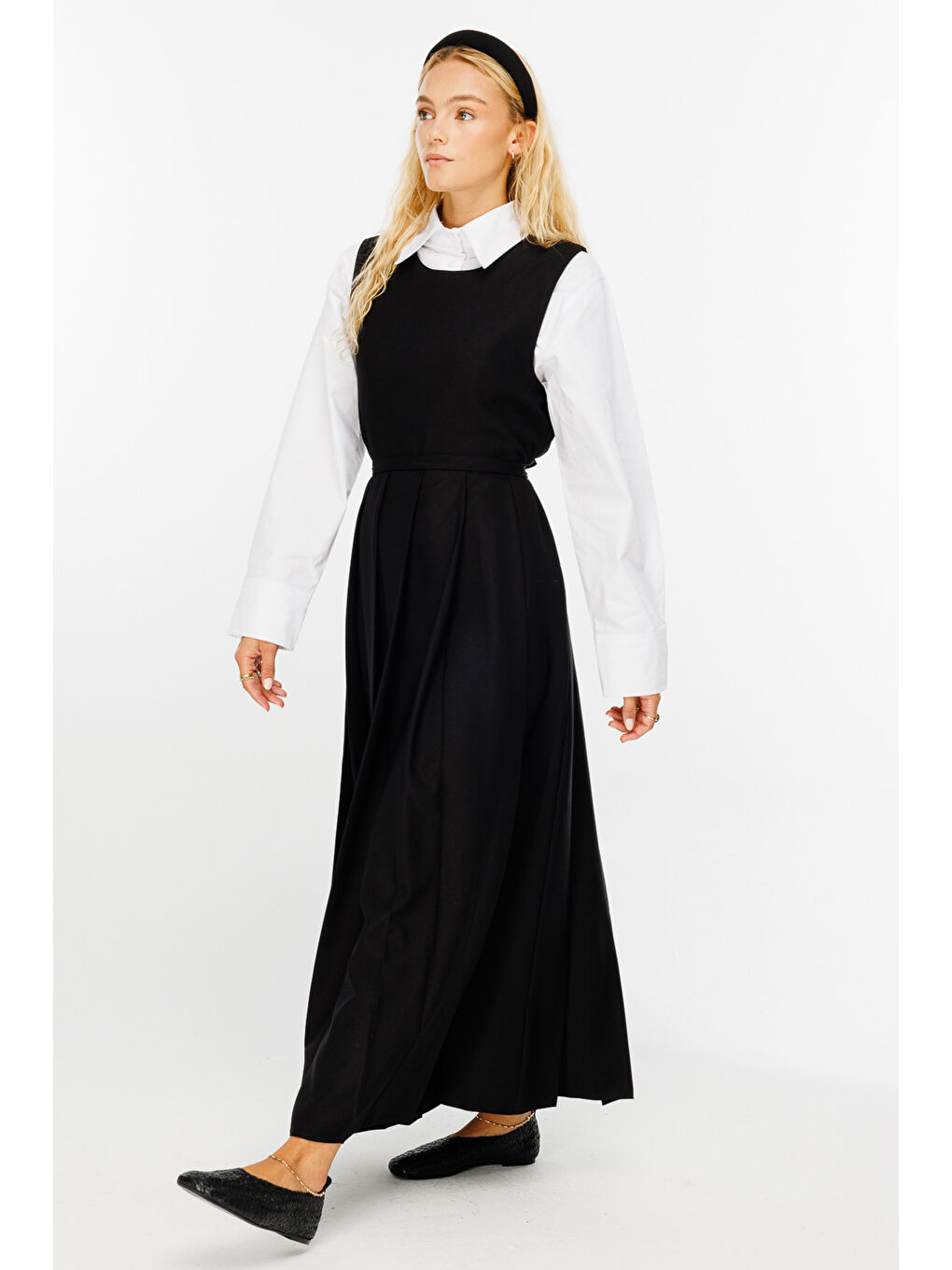 Premıum Pileli Siyah Jile-3