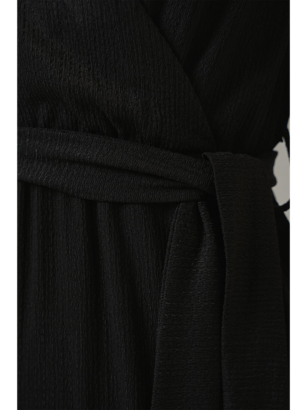 7021 Örme Tulum - Siyah-4