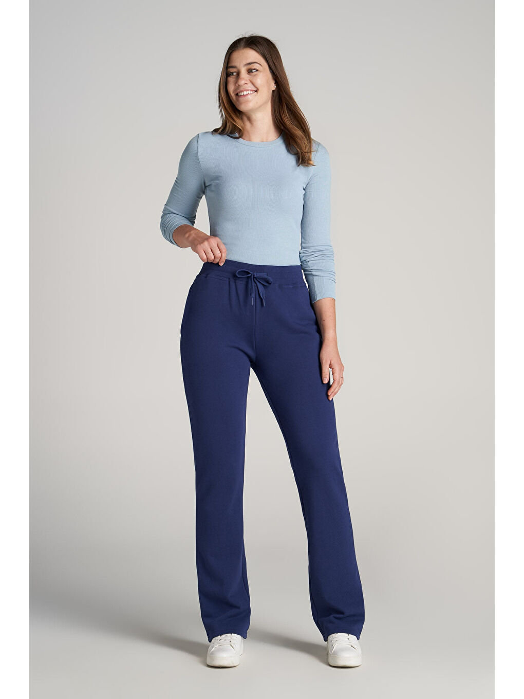 Lacivert Kadın İçi Polarlı 3 iplik Kalın Eşofman Altı SPR24EAK95