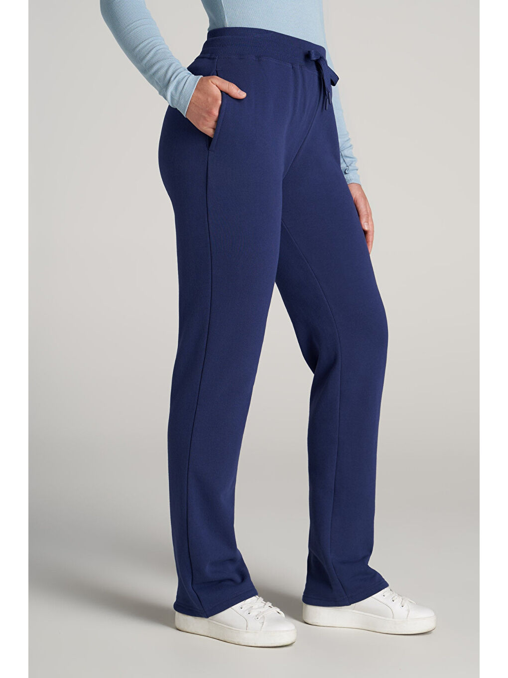 Lacivert Kadın İçi Polarlı 3 iplik Kalın Eşofman Altı SPR24EAK95-2